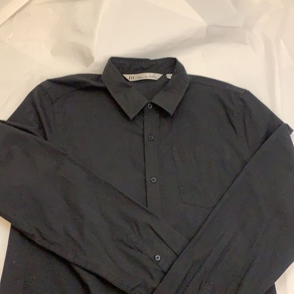 MEN’S Travis Mathew Black Button Down Long Sleeve Shirt Size Medium - Picture 1 of 6